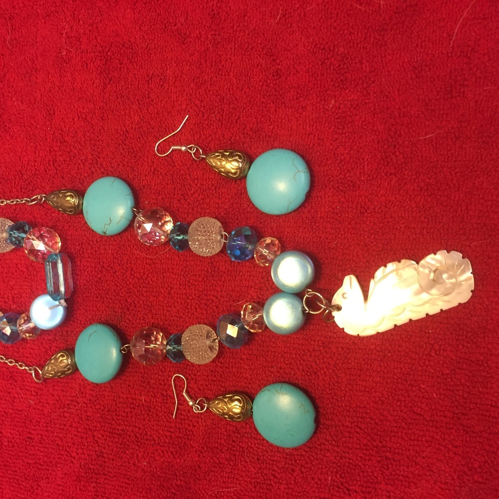 Handmade Acrylic Bead Necklace Set